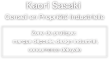 Kaori Sasaki Trademark / Patent Attorney